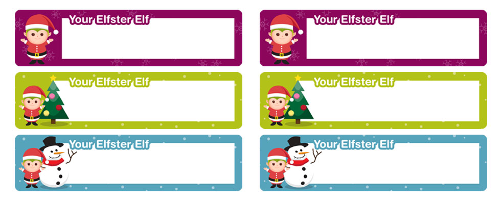 Christmas Return Address Labels Free Printable Elfster